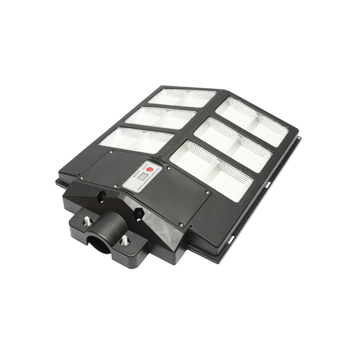 Lampa solara LED 200W iluminat stradal 6500K cu panou solar, telecomanda, senzor miscare Breckner Germany